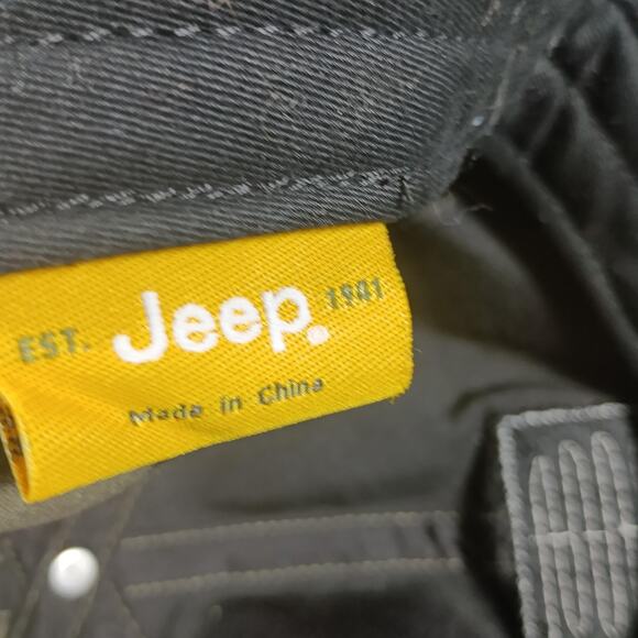 Jeep Hat Cap Strap Back Olive Green Patch Embroidered Mens Dad Hat Twill Canvas - Picture 2 of 10